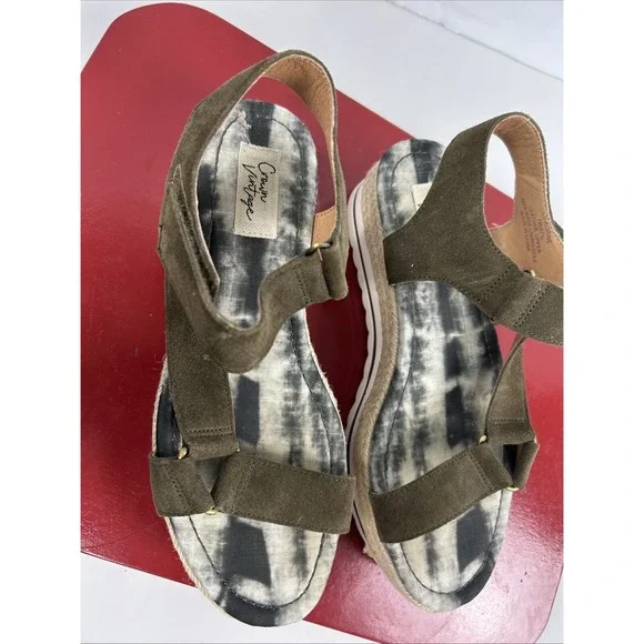 CROWN VINTAGE‎ Korine Espadrille Wedge Platform Sandals Women's Size 7M Beach - Picture 5 of 9